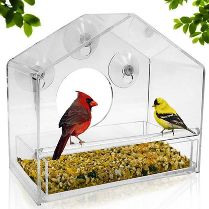 Funki Findz | Pet Feeders | Clear Window Bird Feeder