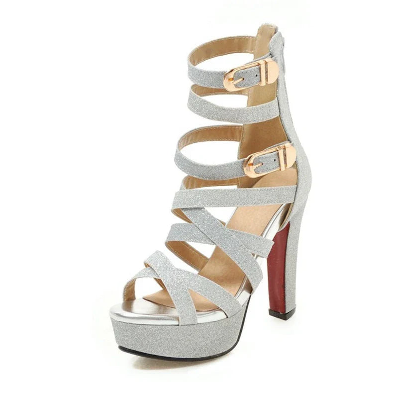 Funki Findz | Shoes | Women's Platform Gladiator Glitter Sandals