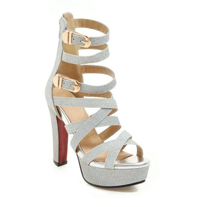 Funki Findz | Shoes | Women's Platform Gladiator Glitter Sandals