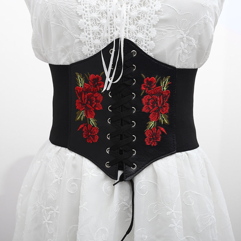Funki Findz | Belts | Women's Goth Under Bust Cincher Belt