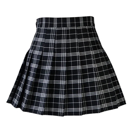 Funki Findz | Skirts | Women's Harajuku Preppy Plaid Mini Skirts