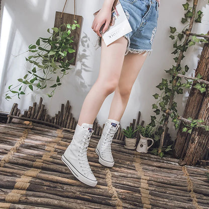 Funki Findz | Boots | Women's Men's Canvas Mid-Calf Sneakers