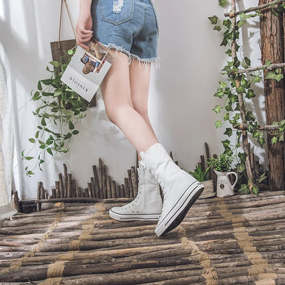 Funki Findz | Boots | Women's Men's Canvas Mid-Calf Sneakers