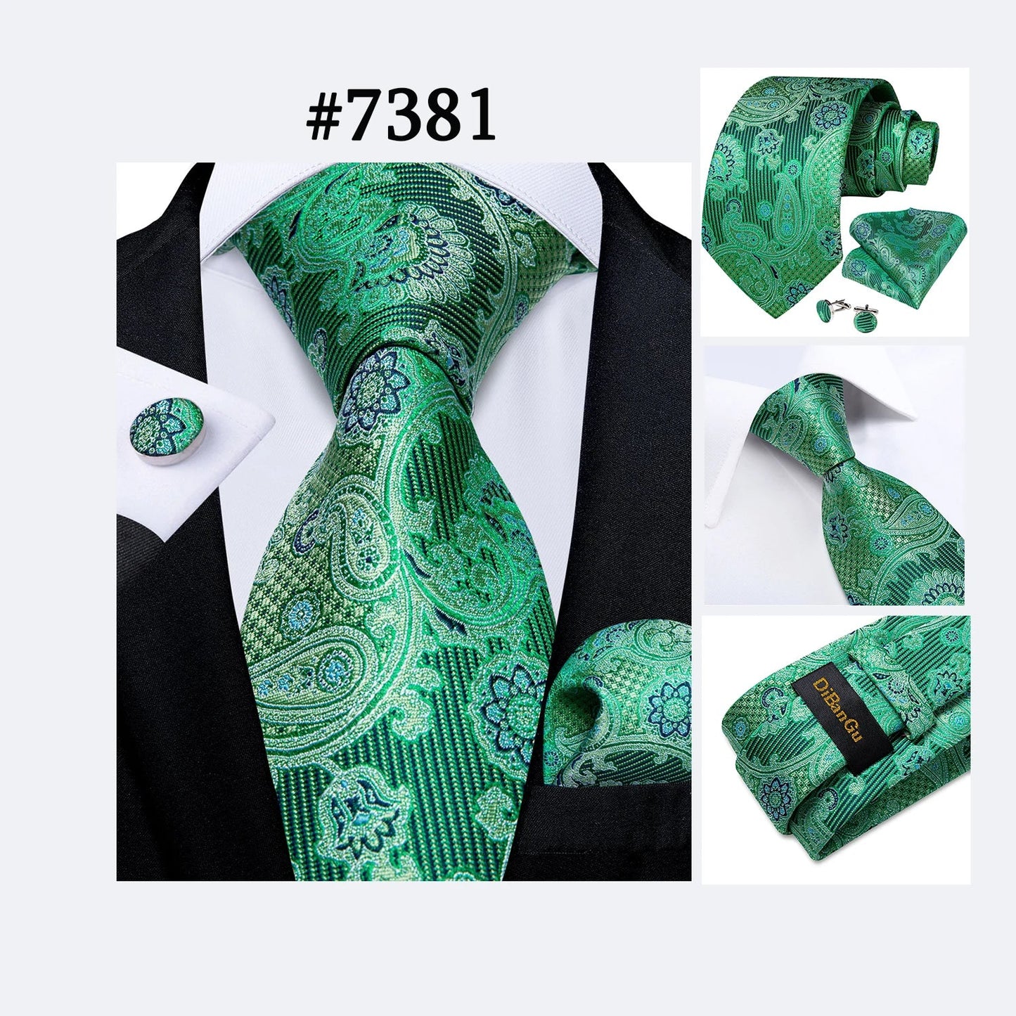 Funki Findz | Neck Ties | Men's Luxury 3Pcs Formal Tie Sets