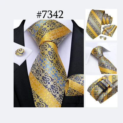 Funki Findz | Neckties | Men's 3Pcs Paisley Wedding Tie Sets