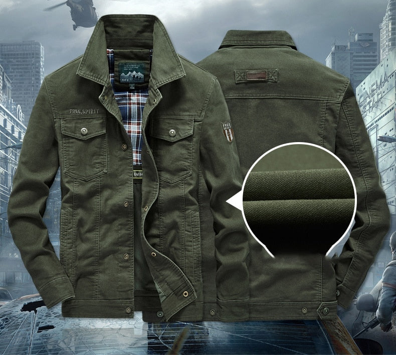 Funki Findz | Jackets | Men's Military Warm Zip Up Cotton Jacket