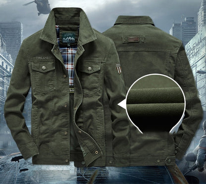 Funki Findz | Jackets | Men's Military Warm Zip Up Cotton Jacket