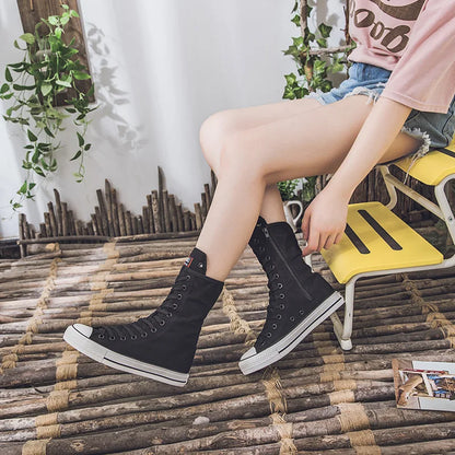 Funki Findz | Boots | Women's Men's Canvas Mid-Calf Sneakers