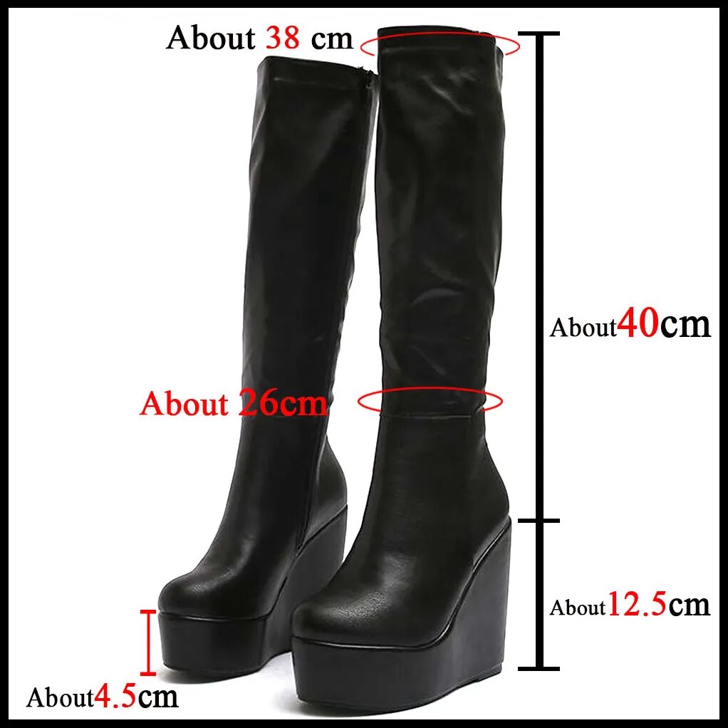 Funki Findz | Boots | Women's High Luxury Gothic Platform Boots