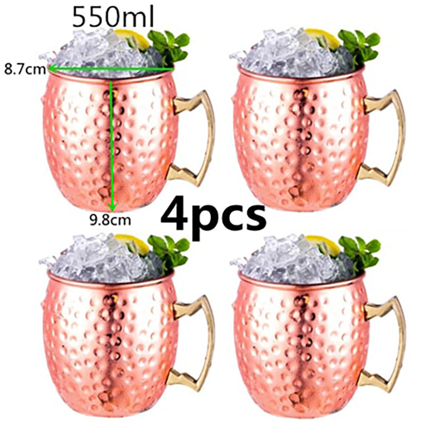 Funki Findz | Mugs | Moscow Mule 550ml Copper Mug Set Of 4