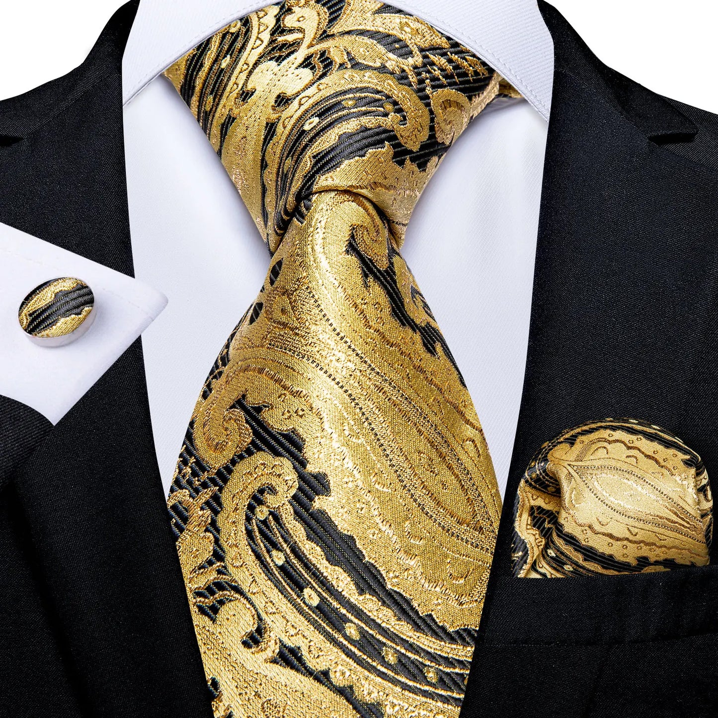 Funki Findz | Neck Ties | Men's Luxury 3Pcs Formal Tie Sets