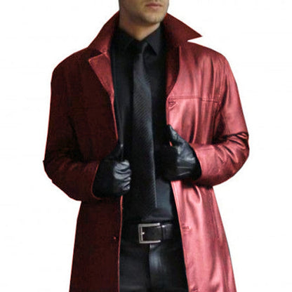 Funki Findz | Jackets | Men's Long Faux Leather Trench Coats