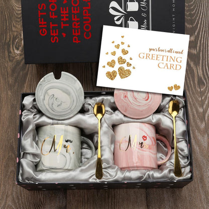 Funki Findz | Mugs | Mr and Mrs Coffee Mugs Bridal Gift-Set