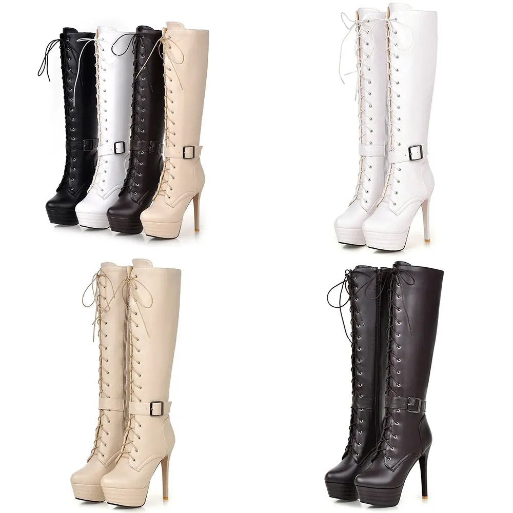 Funki Findz | Boots | Women's High Luxury Gothic Platform Boots
