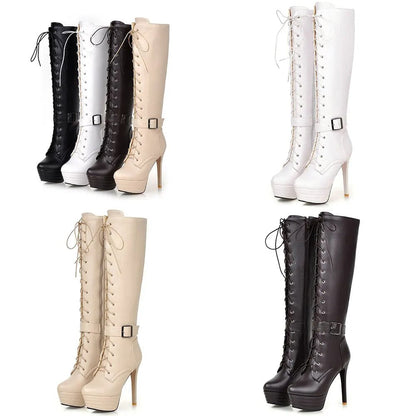 Funki Findz | Boots | Women's High Luxury Gothic Platform Boots