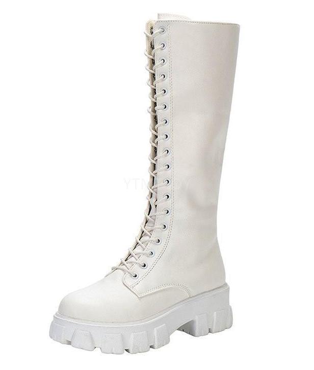 Funki Findz | Boots | Women's Knee-High Platform Lace Up Boot