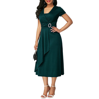Funki Findz | Dresses | Women's High Waist Wrap Evening Dress