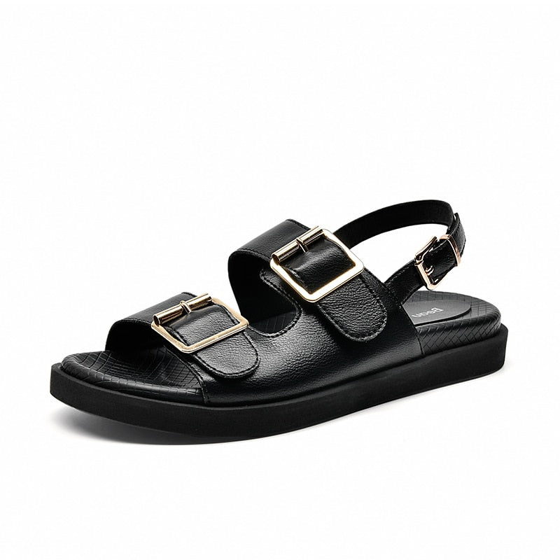 Funki Findz | Shoes | Women's Summer Leather Slide Sandals