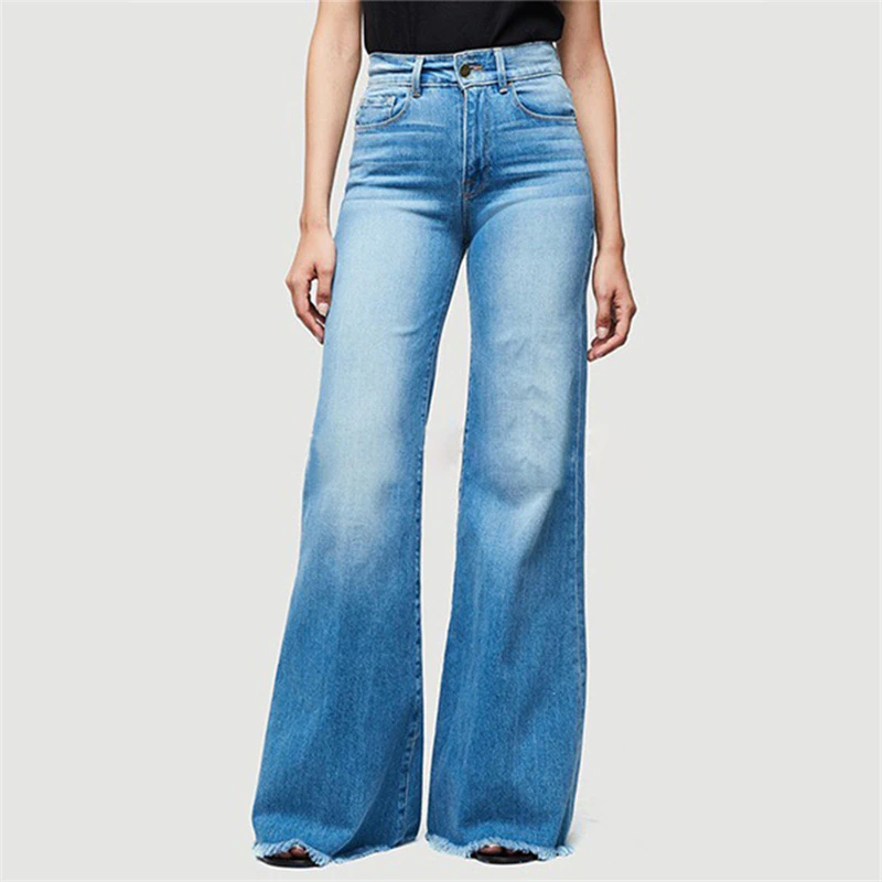 Funki Findz | Pants | Women's Flared Wide Leg Mom Jeans