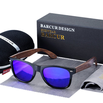 Funki Findz | Sunglasses | Unisex Black Walnut Wood Sunglasses
