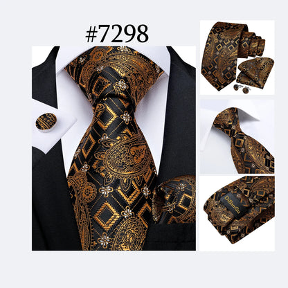Funki Findz | Neckties | Men's 3Pcs Paisley Wedding Tie Sets