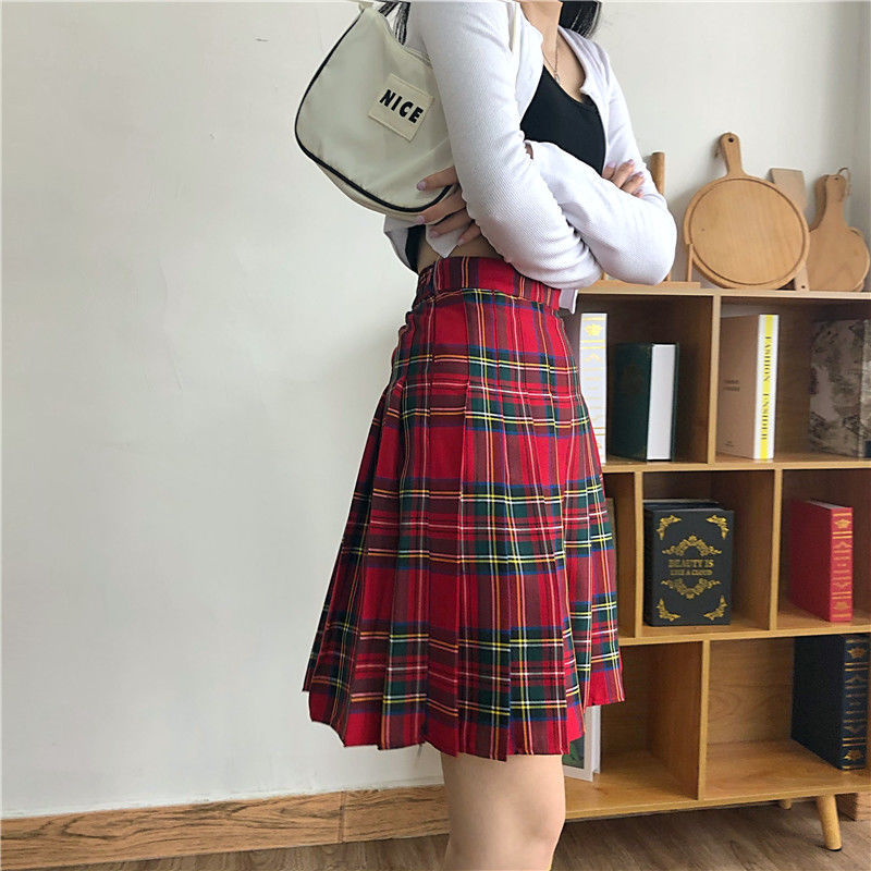 Funki Findz | Skirts | Women's High Waist Punk Pleated Skirt