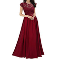 Funki Findz | Dresses | Women's Long Floral Lace Evening Dress