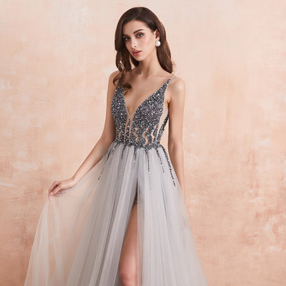 Funki Findz | Dresses | Women's Long Chiffon Tulle Prom Dress