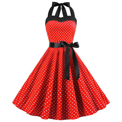 Funki Findz | Dresses | Women's Rockabilly Swing Halter Dress