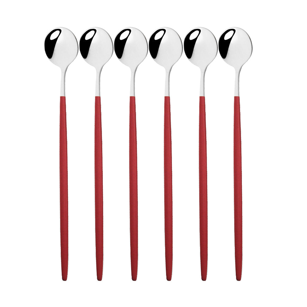 Funki Findz | Spoons | Stainless Steel Long Handled Spoons 6Pc
