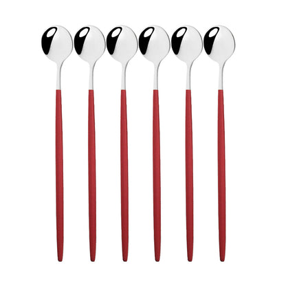 Funki Findz | Spoons | Stainless Steel Long Handled Spoons 6Pc