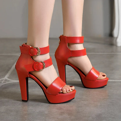 Funki Findz | Shoes | Women's High Strappy Platform Sandals