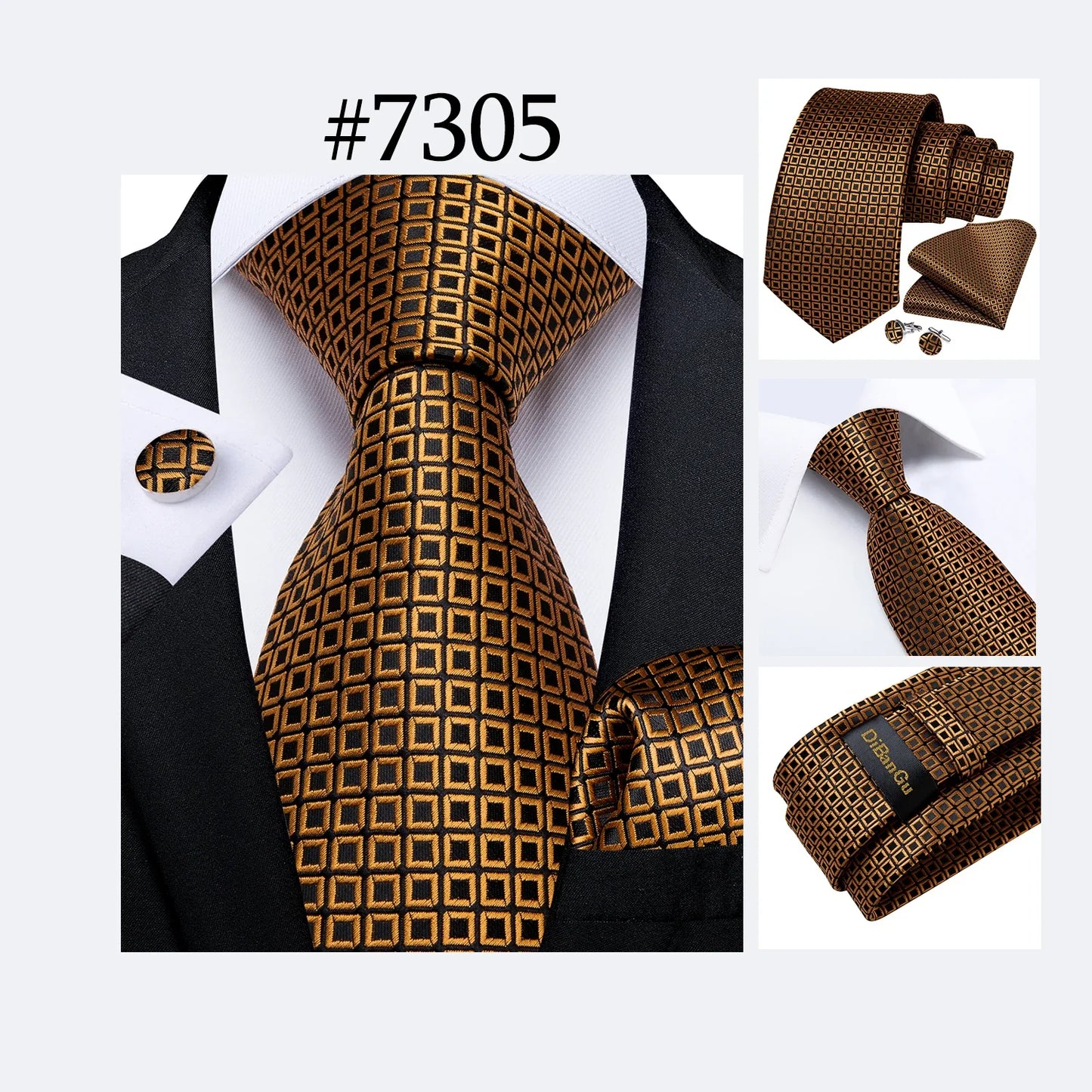 Funki Findz | Neckties | Men's 3Pcs Paisley Wedding Tie Sets