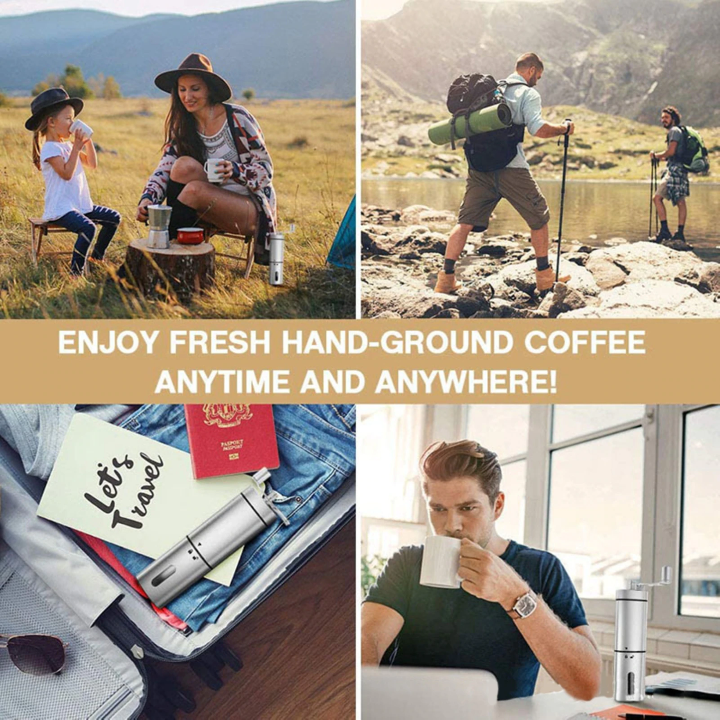 Funki Findz | Coffee Grinder | Stainless Steel Portable Coffee Mill