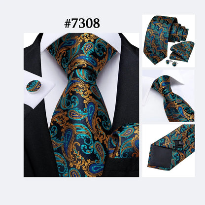 Funki Findz | Neck Ties | Men's Luxury 3Pcs Formal Tie Sets