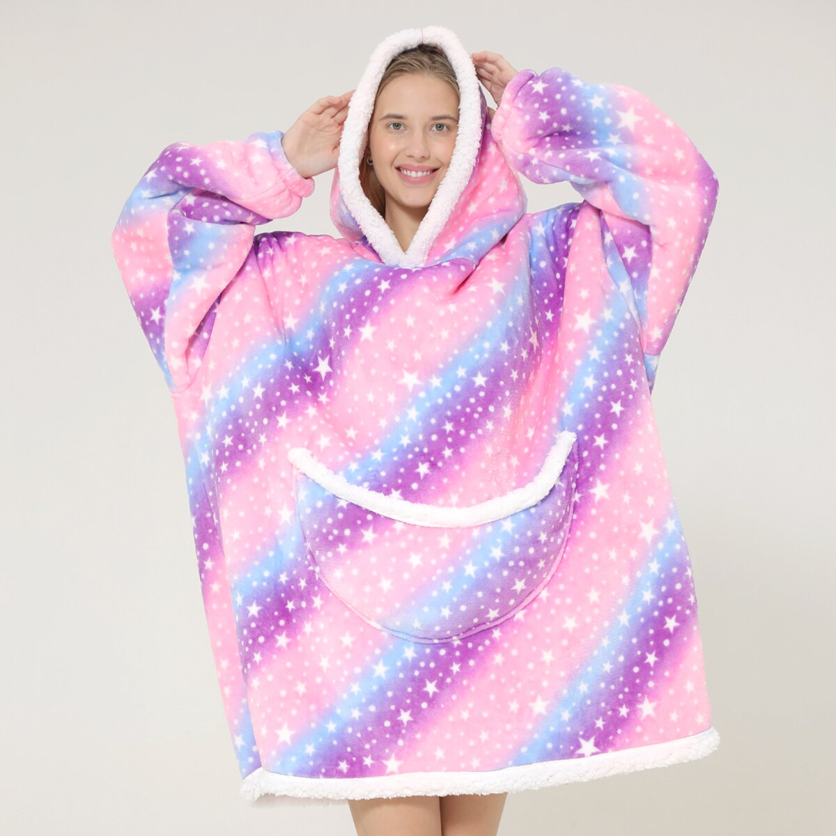 Funki Findz | Oodies | Unisex Soft Animal Print Hoodie Blanket