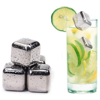 Funki Findz | Whisky Stones | Stainless Steel Ice Cubes Sets