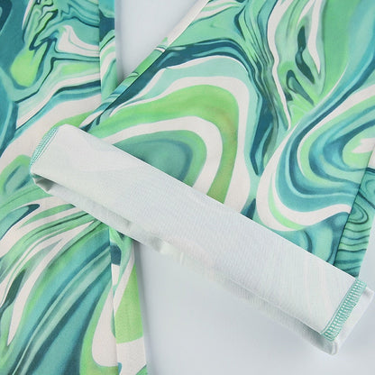 Funki Findz | Pants | Women's Ripple Print Flared Bell Bottoms
