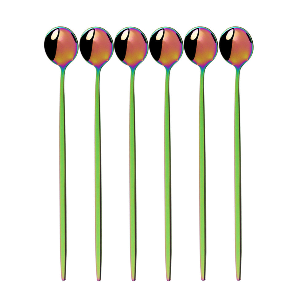 Funki Findz | Spoons | Stainless Steel Long Handled Spoons 6Pc