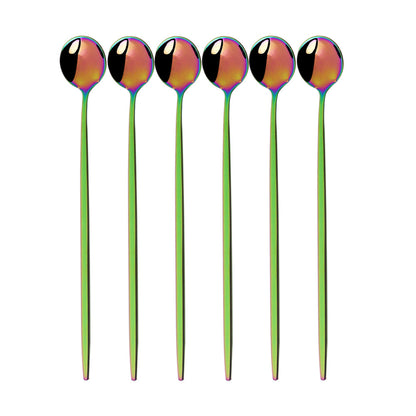 Funki Findz | Spoons | Stainless Steel Long Handled Spoons 6Pc