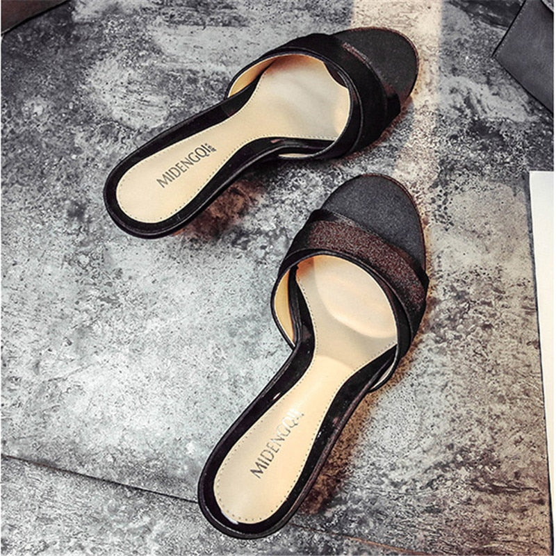 Funki Findz | Shoes | Women's Luxury Satin Low Heel Slides