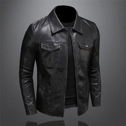 Funki Findz | Jackets | Men's Slim Fit Faux Leather Jacket