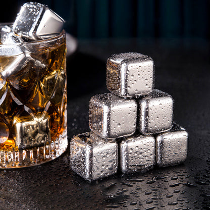 Funki Findz | Whisky Stones | Stainless Steel Ice Cubes Sets