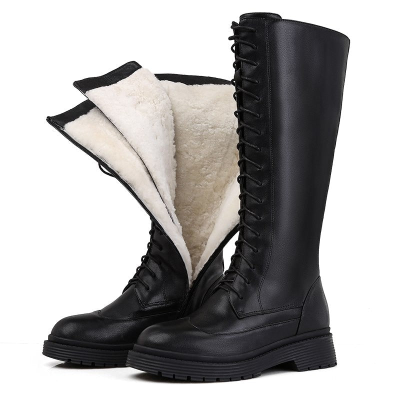 Funki Findz | Boots | Women's Leather Winter Boots | Sheep Skin