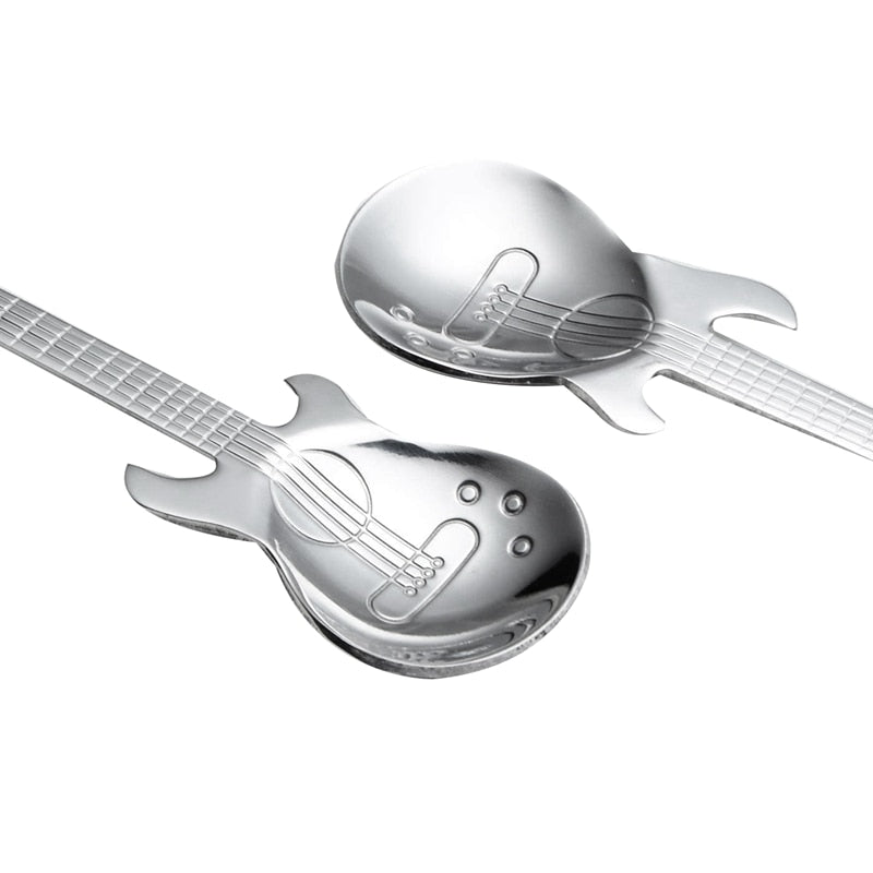 Funki Findz | Spoons | Guitar Spoons | 6 Pcs Coffee Spoon Set