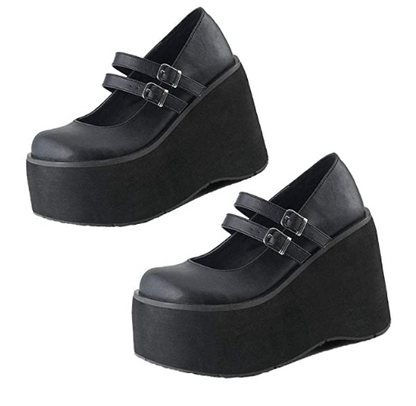 Funki Findz | Shoes | Women's Platform Wedge High Mary Janes