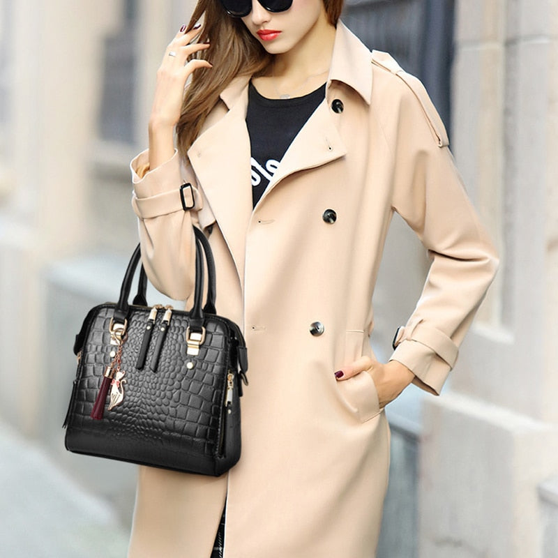 Funki Findz | Bags | Handbags | Women's Crocodile Pattern Tote