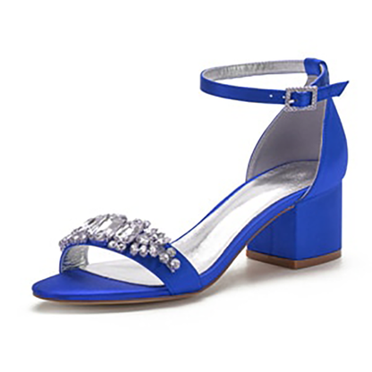 Funki Findz | Shoes | Women's Elegant Low Satin Dress Sandals