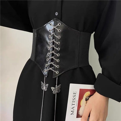 Funki Findz | Belts | Women's Goth Under Bust Cincher Belt