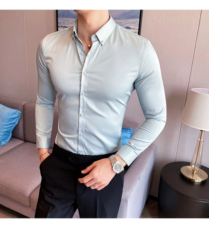 Funki Findz | Shirts | Men's Slim Fit British Style Dress Shirt 7XL